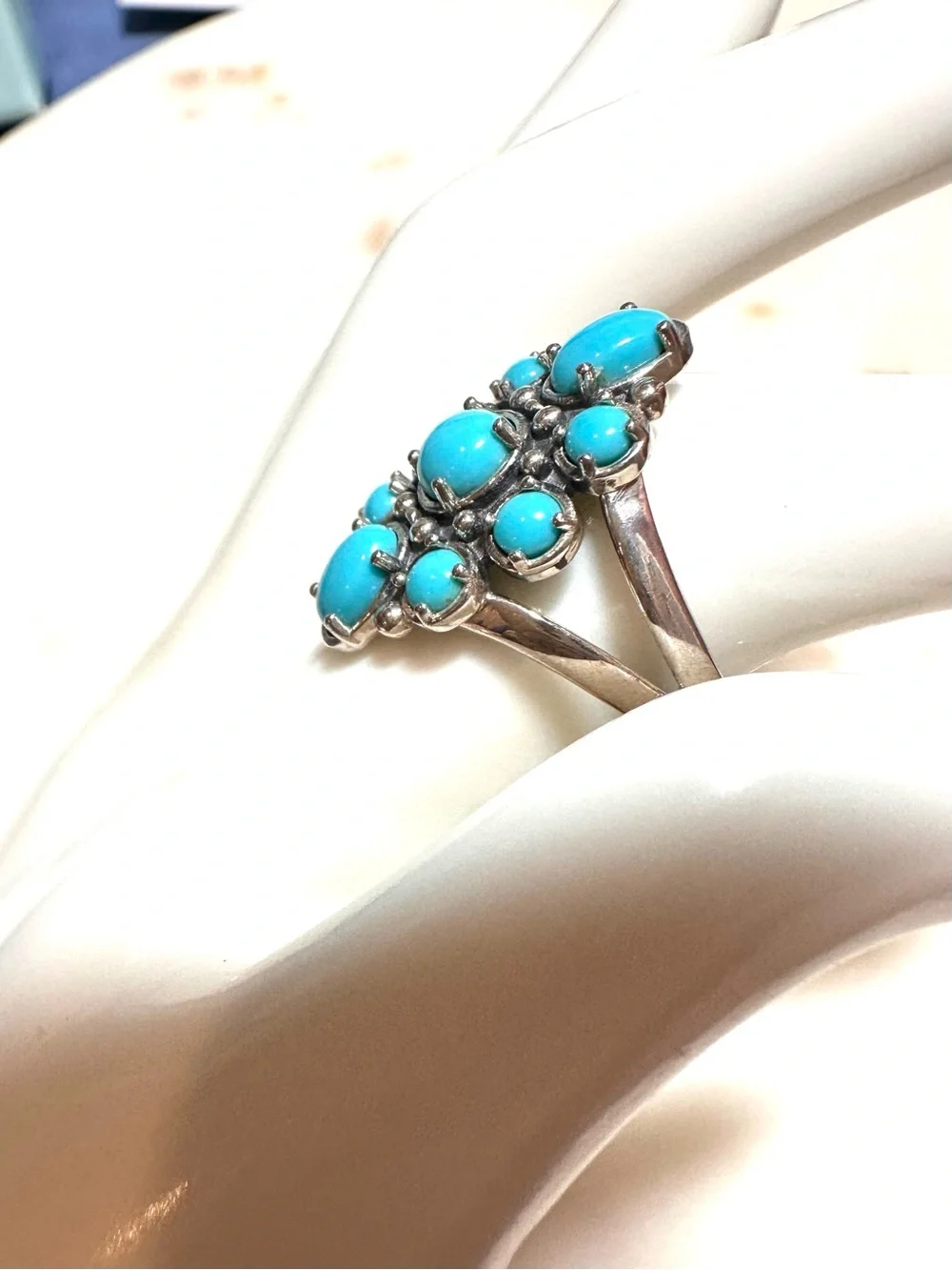 Carolyn Pollack ~ American West Sterling Silver Sleeping Beauty Turquoise Ring